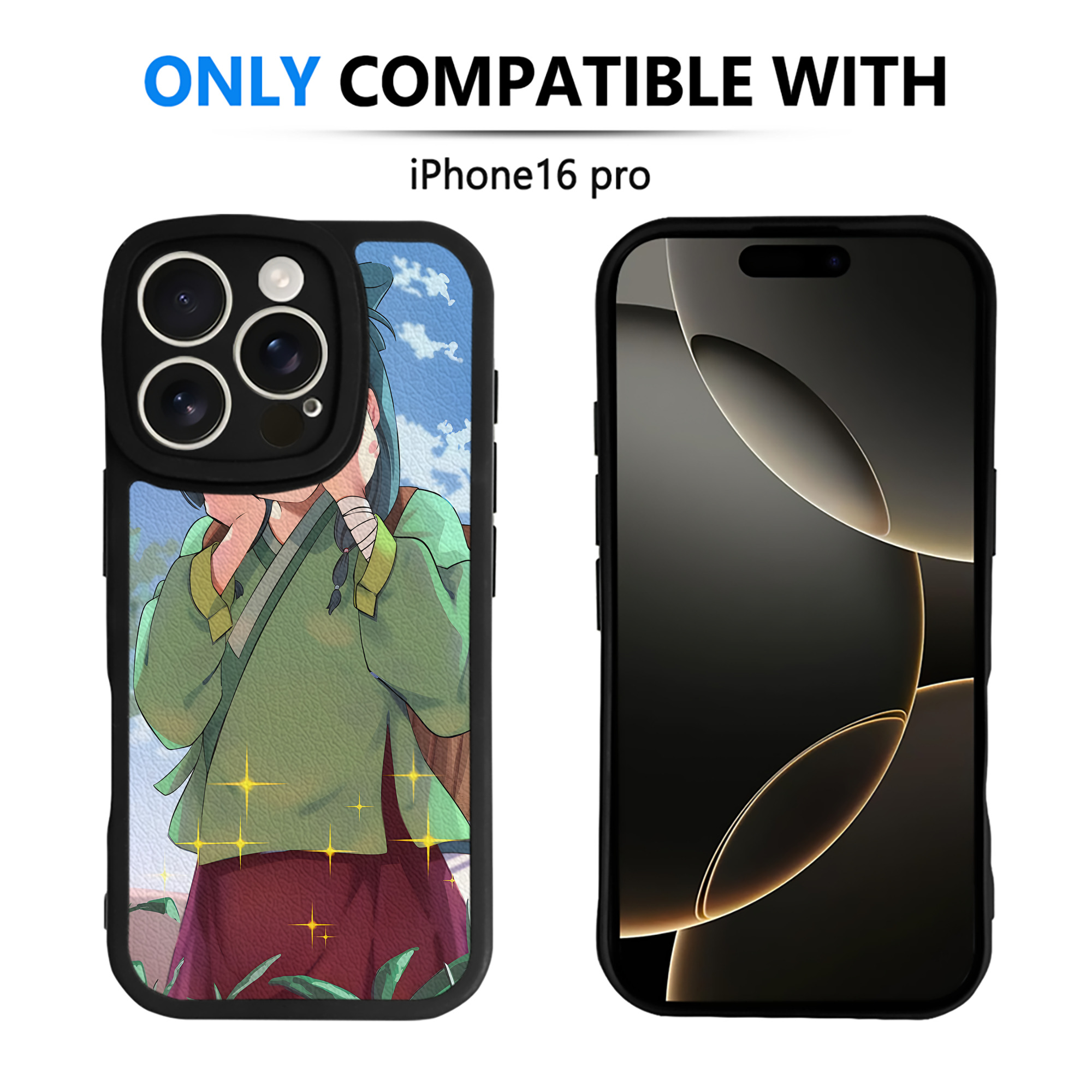 （画像用） 薬屋のひとりごと The Apothecary Diaries 【iPhone 16シリーズ対応】シリコンスマホケース（レザー調） 材質：シリコン